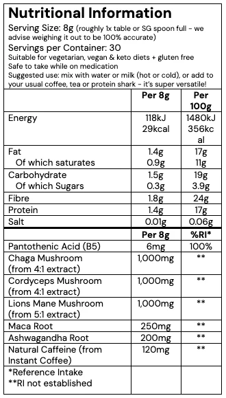 space good rainbow dust ingredient list